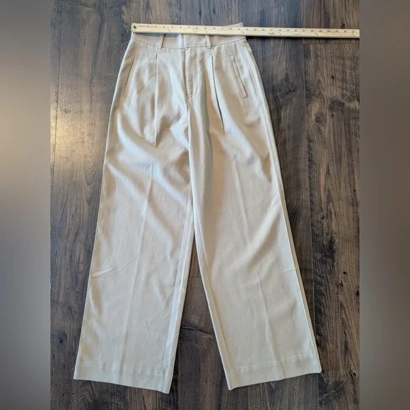 Everlane The Way-High Drape Pant Ash Brown Size 2 Short - Picture 9 of 11